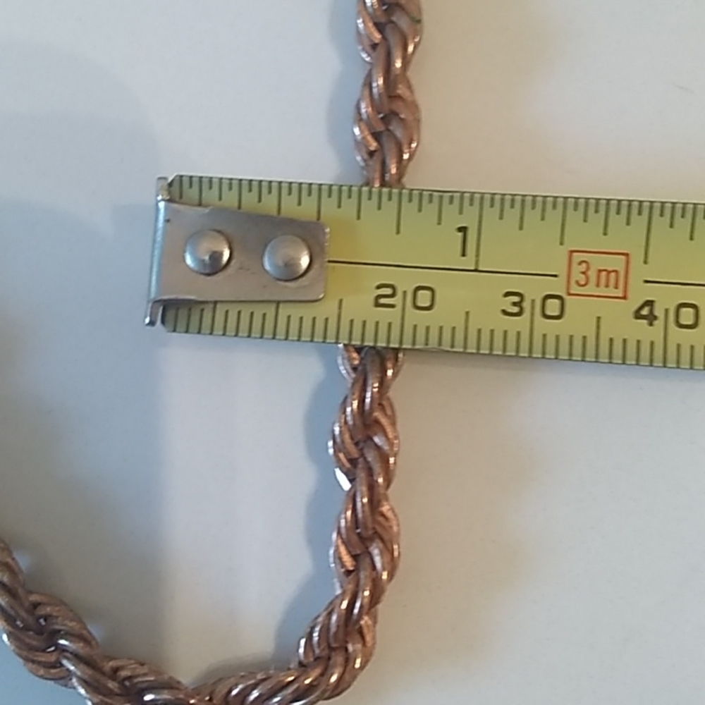 Copper Twisted Rope Chain 30 inches - Picture 5 of 5